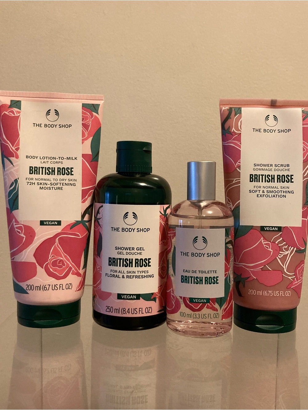 The Body Shop British Rose 4 Piece Set